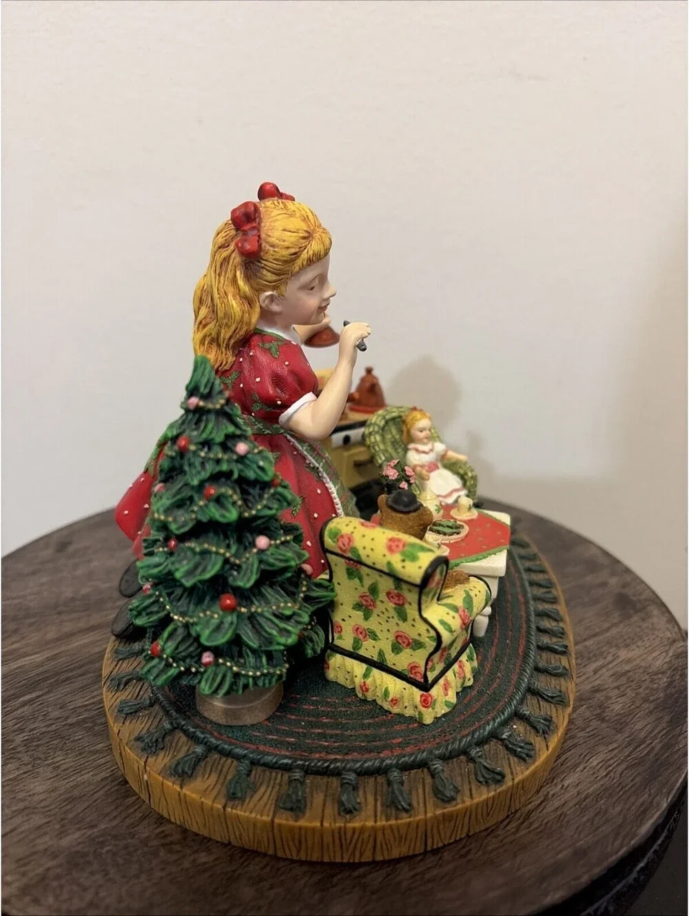 Pipka Kinder Christmas Muffy's Tea Party Figurine #668 Limited Edition 2000 🎄